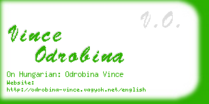 vince odrobina business card